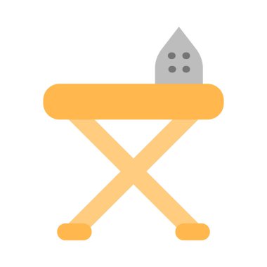 Kişisel ve ticari kullanım için Ütü Kurulu Vektör Düz Simgesi