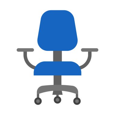 Kişisel ve Ticari Kullanım için Sandalye Vektörü Düz Simgesi