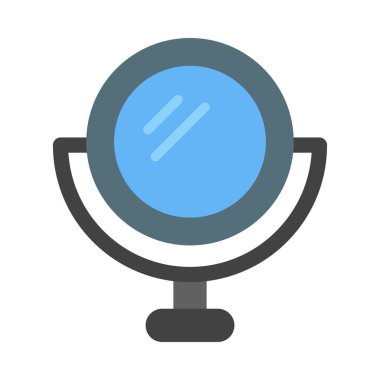 Kişisel ve Ticari Kullanım İçin Ayna Vektörü Düz Simgesi