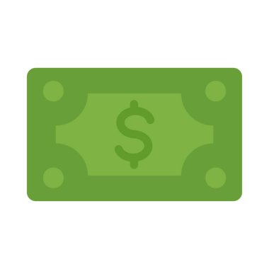 Kişisel ve Ticari Kullanım İçin Para Vektörü Düz Simgesi