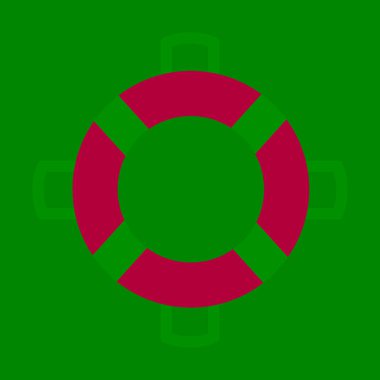 Kişisel ve ticari kullanım için Lastik Yüzük Vektörü Düz Simgesi