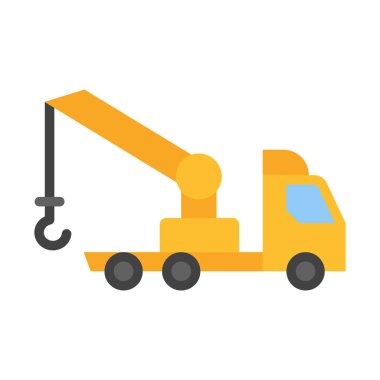 Kişisel ve ticari kullanım için Çekici Vector Düz Simgesi