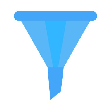 Kişisel ve Ticari Kullanım İçin Huni Vektör Düz Simgesi