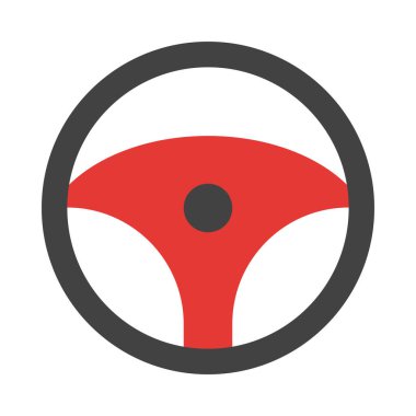 Kişisel ve ticari kullanım için Direksiyon Vektörü Düz Simgesi