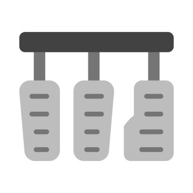 Kişisel ve Ticari Kullanım İçin Pedallar Vektör Düz Simgesi