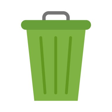 Kişisel ve ticari kullanım için Çöp Kutusu Vektörü Düz Simgesini Geri Döndür