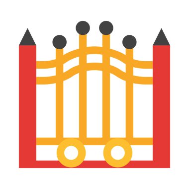 Kişisel ve ticari kullanım için Kapı Vektörü Düz Simgesi