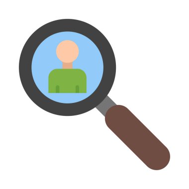 Kişisel ve ticari kullanım için Kullanıcı Vektörü Düz Simgesi Ara