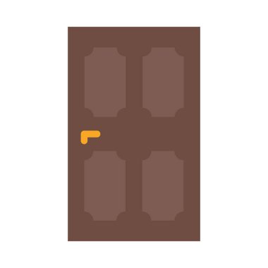 Kişisel ve ticari kullanım için Kapı Vektörü Düz Simgesi