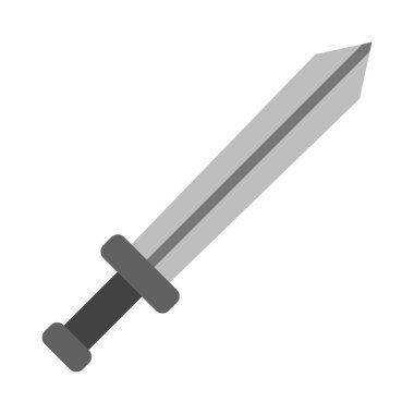 Kişisel ve Ticari Kullanım için Kılıç Vektörü Düz Simgesi