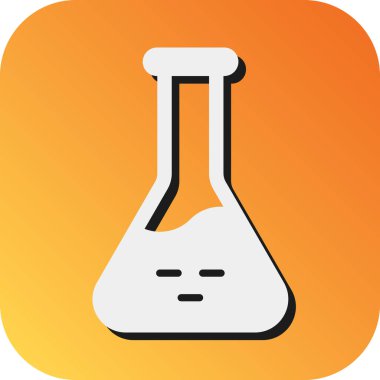 Kişisel ve ticari kullanım için Beaker Vektör Gradyan Arkaplan Simgesi
