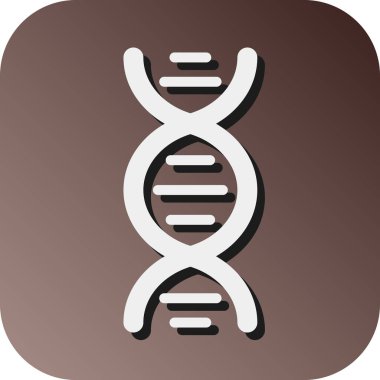 Kişisel ve ticari kullanım için DNA Vektörü Glyph Gradyan Arkaplan Simgesi