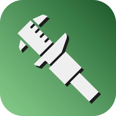 Kişisel ve ticari kullanım için Caliper Vektör Glyph Gradyan Arkaplan Simgesi