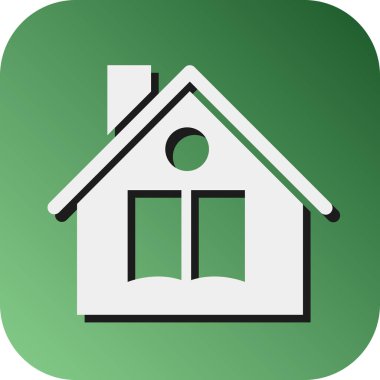 Kişisel ve ticari kullanım için ev okulu vektörü Glyph Gradyan Arkaplan Simgesi