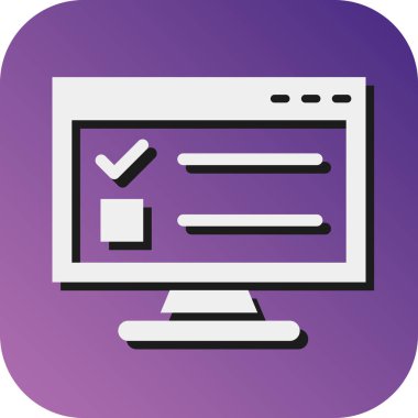 Kişisel ve Ticari Kullanım İçin Çevrimiçi Araştırma Vektörü Glyph Gradyan Arkaplan Simgesi