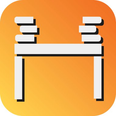 Kişisel ve Ticari Kullanım için Kitap Yığını Vektör Grafik Arkaplan Simgesi