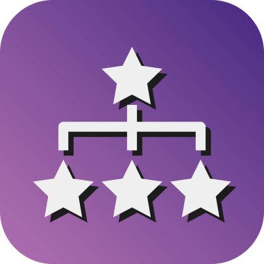 Kişisel ve Ticari Kullanım İçin Hiyerarşi Vektörü Glyph Gradyan Arkaplan Simgesi