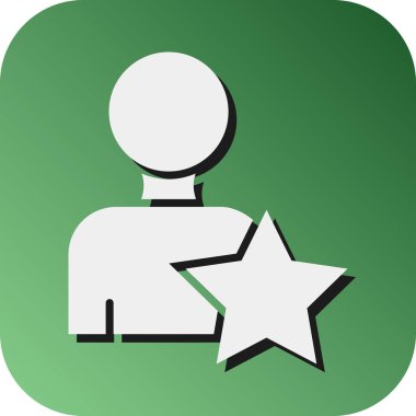 Kişisel ve ticari kullanım için Ayın Vektör Gradyan Arkaplan Simgesi Çalışanı