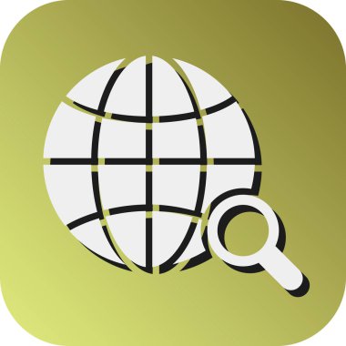 Kişisel ve ticari kullanım için Web Arama Motoru Vektörü Gradyan Arkaplan Simgesi