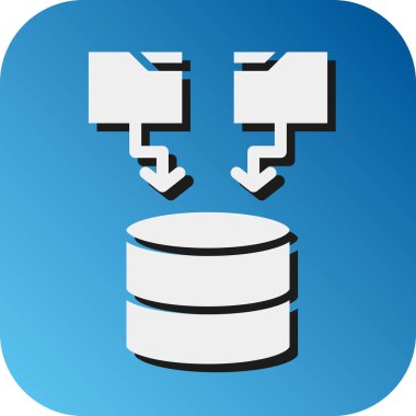 Kişisel ve Ticari Kullanım İçin Veri Vektörü Gradyan Arkaplan Simgesi