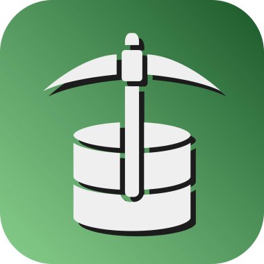 Kişisel ve Ticari Kullanım İçin Veri Madenciliği Vektörü Gradyan Arkaplan Simgesi