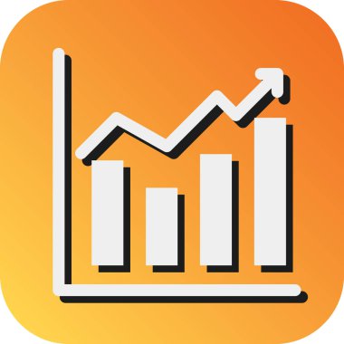 Kişisel ve Ticari Kullanım İçin Büyüme Vektörü Glyph Gradyan Arkaplan Simgesi