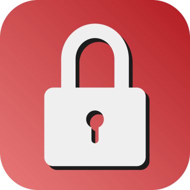 Kişisel ve Ticari Kullanım için Vektör Kabartma Gradyan Arkaplan Simgesini Kilitle