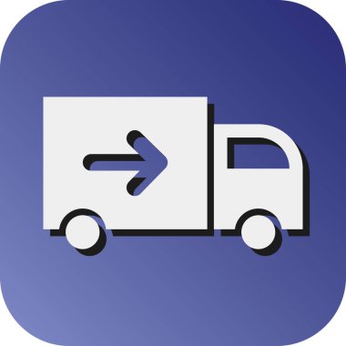 Kişisel ve ticari kullanım için Taşıma Vektörü Glyph Gradyan Arkaplan Simgesi