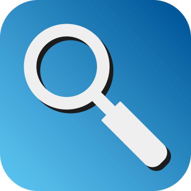 Kişisel ve Ticari Kullanım İçin Teftiş Vektörü Glyph Gradyan Arkaplan Simgesi