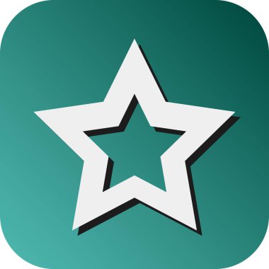 Kişisel ve Ticari Kullanım İçin Yıldız Vektörü Glyph Gradyan Arkaplan Simgesi