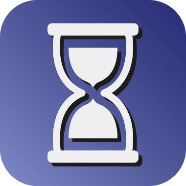 Kişisel ve Ticari Kullanım İçin Kum Saati Vektörü Gradyan Arkaplan Simgesi