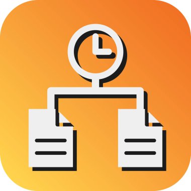 Kişisel ve Ticari Kullanım için Görev Vektörü Glyph Gradyan Arkaplan Simgesi