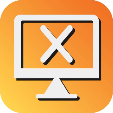 Kişisel ve Ticari Kullanım için Hata Vektörü Glyph Gradyan Arkaplan Simgesi