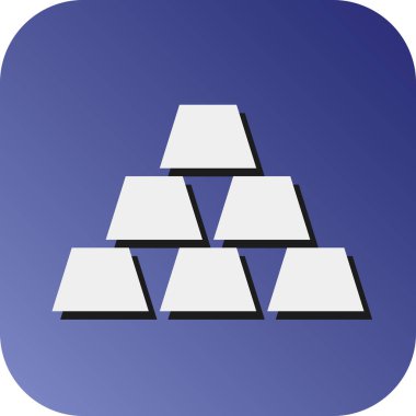 Kişisel ve ticari kullanım için Altın Çubuk Vektör Gradyan Arkaplan Simgesi