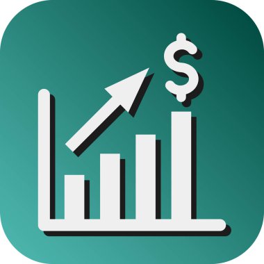 Kişisel ve ticari kullanım için Satış Vektörü Glyph Gradyan Arkaplan Simgesi