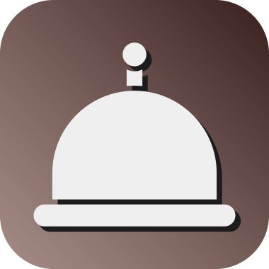 Kişisel ve Ticari Kullanım İçin Tabak Vektörü Glyph Gradyan Arkaplan Simgesi Sunuluyor