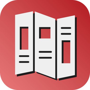 Kişisel ve Ticari Kullanım İçin Broşür Vektörü Gradyan Arkaplan Simgesi