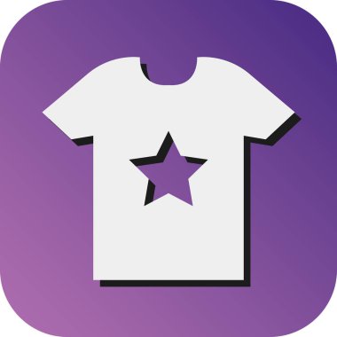 Kişisel ve Ticari Kullanım İçin Gömlek Tasarımı Vektörü Gradyan Arkaplan Simgesi