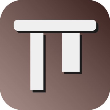 Kişisel ve Ticari Kullanım için Dikey Hizalama Üst Vektör Gradyan Arkaplan Simgesi