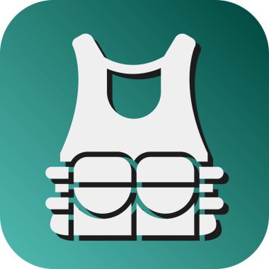 Kişisel ve Ticari Kullanım İçin Kurşun geçirmez Yelek Vektörü Gradyan Arkaplan Simgesi