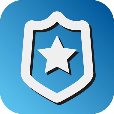 Kişisel ve ticari kullanım için Kalkan Vektörü Glyph Gradyan Arkaplan Simgesi