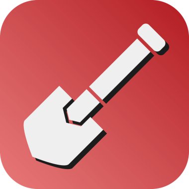 Kişisel ve Ticari Kullanım İçin Kürek Vektörü Gradyan Arkaplan Simgesi