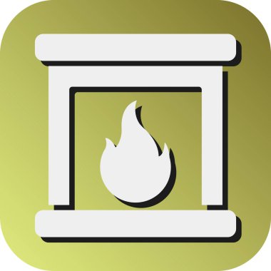 Kişisel ve ticari kullanım için Ateş Yeri Vektörü Gradyan Arkaplan Simgesi