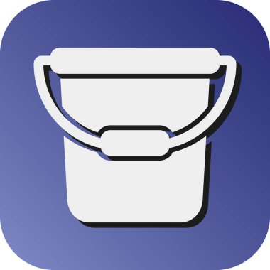 Kişisel ve ticari kullanım için Su Kovası Vektörü Gradyan Arkaplan Simgesi