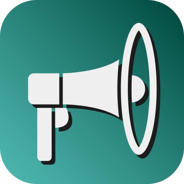 Kişisel ve Ticari Kullanım İçin Pazarlama Vektörü Glyph Gradyan Arkaplan Simgesi