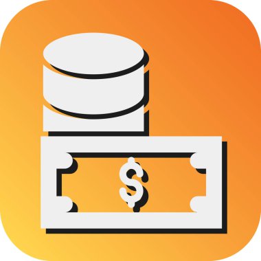 Kişisel ve ticari kullanım için Nakit Akış Vektörü Glyph Gradyan Arkaplan Simgesi