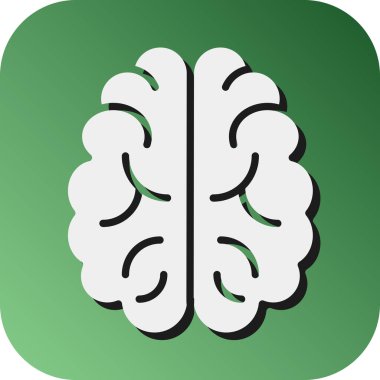 Kişisel ve Ticari Kullanım İçin Nöroloji Vektörü Glyph Gradyan Arkaplan Simgesi