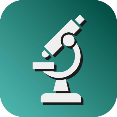 Kişisel ve Ticari Kullanım İçin Mikroskop Vektörü Gradyan Arkaplan Simgesi