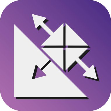 Kişisel ve ticari kullanım için Sürtünme Vektörü Glyph Gradyan Arkaplan Simgesi