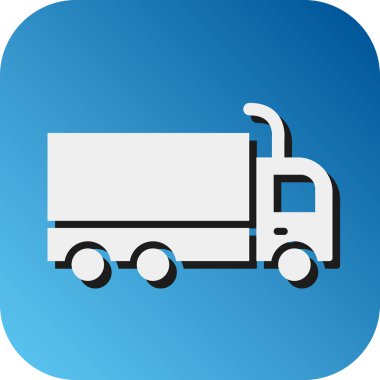 Kişisel ve ticari kullanım için Kamyon Vektörü Glyph Gradyan Arkaplan Simgesi